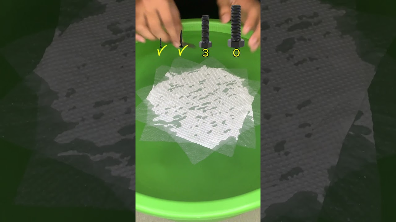 HOW MUCH PAPER DOES IT TAKE TO MAKE THE OBJECT FLOAT? #experiment #asmr