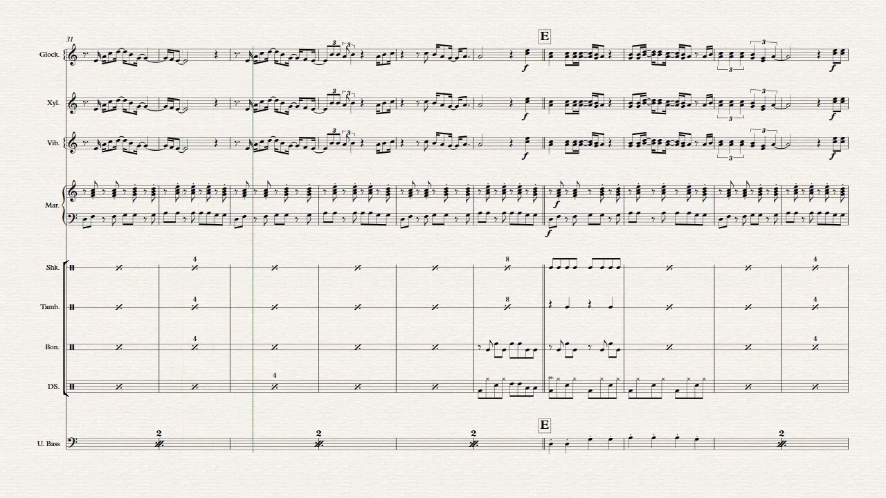 Englishman in New York by Sting (for percussion ensemble)
