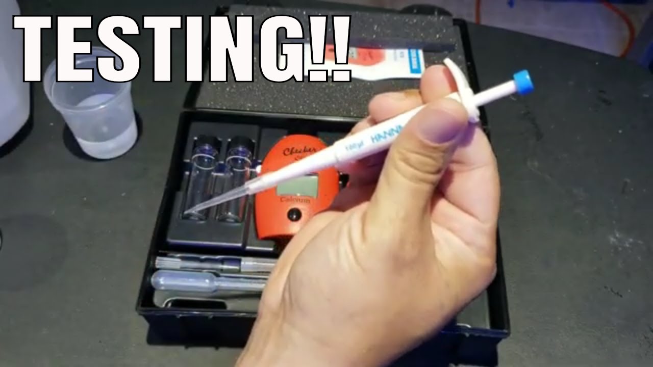 Using calcium Hanna checker 101