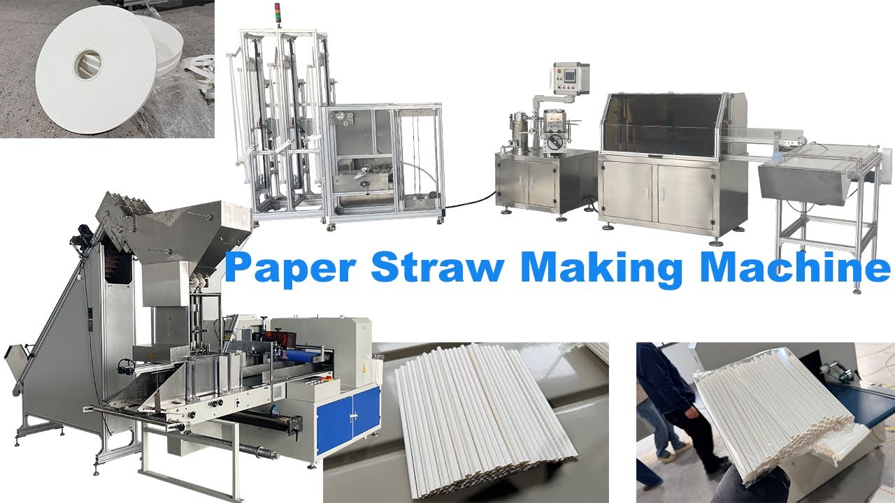 High Speed Paper Straw Making Machine in Line Use with Drinking Straw Packing Machine --- 6mm test