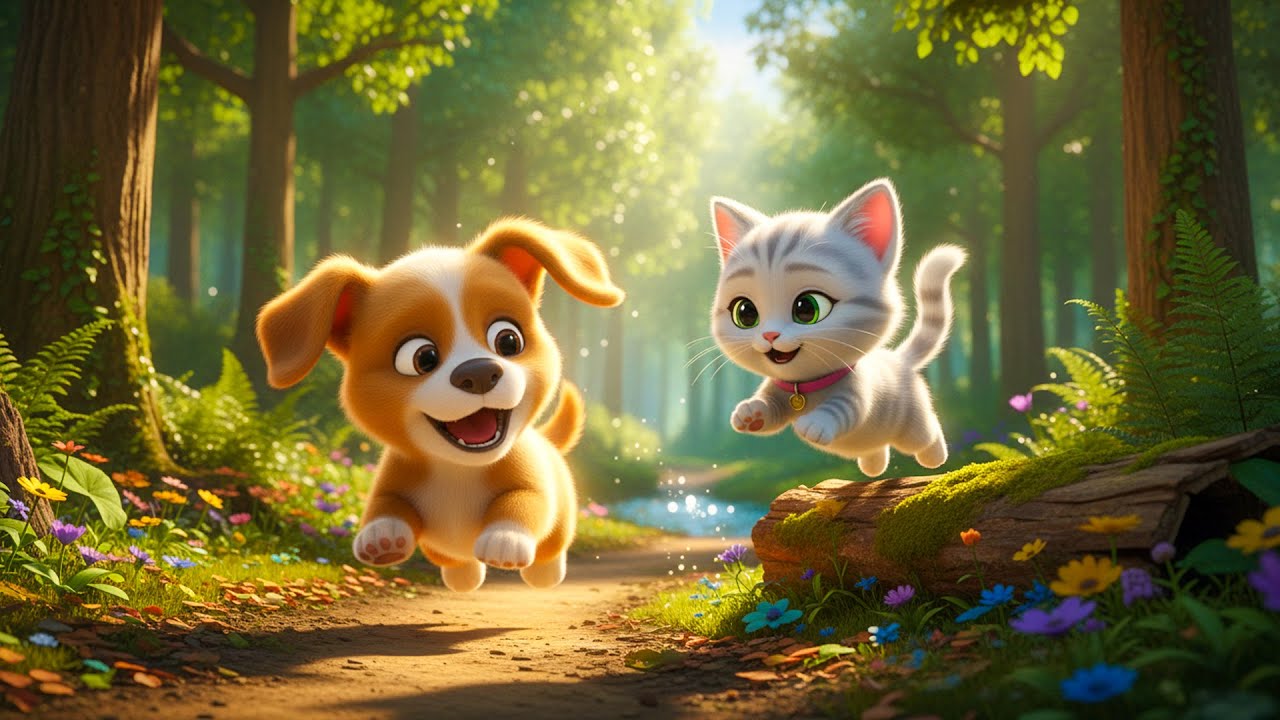 🐶🐱 Max and Mimi&rsquo;s Forest Adventure | Cute 3D Animated Short Film for Kids
