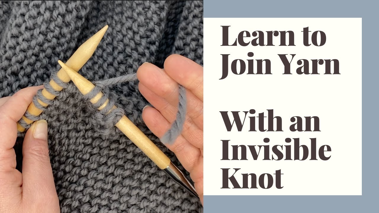 Learn how to join yarn using the invisible knot (magic knot) - Step by Step Tutorial