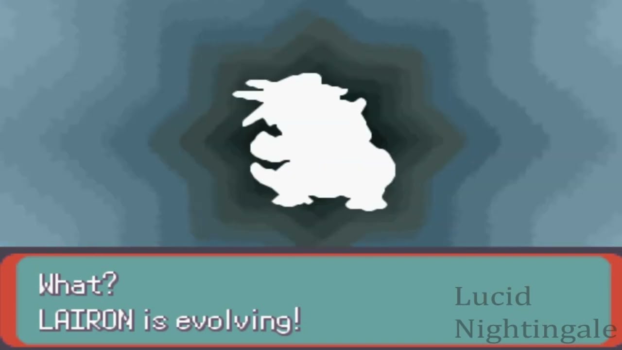 Pokemon Emerald Aron Evolves To Lairon And To Aggron