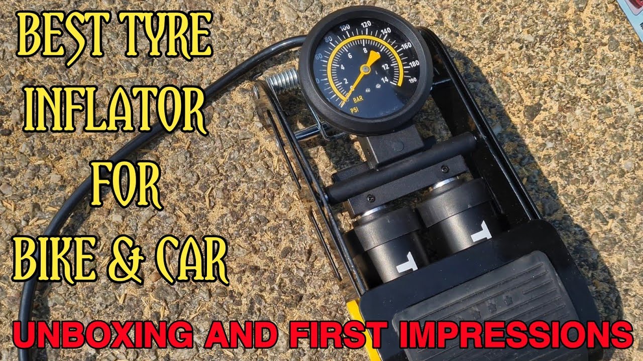 Double Cylinder Foot Pump and 161PSI | Best Tyre Inflator For Bike/Car | Air Pump Universal Review