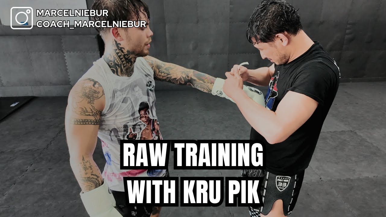 RAW MUAY THAI TRAINING  | Sparring, Clinchen & Pads mit Kru Pik 🇹🇭 | Düsseldorf, Deutschland 🇩🇪