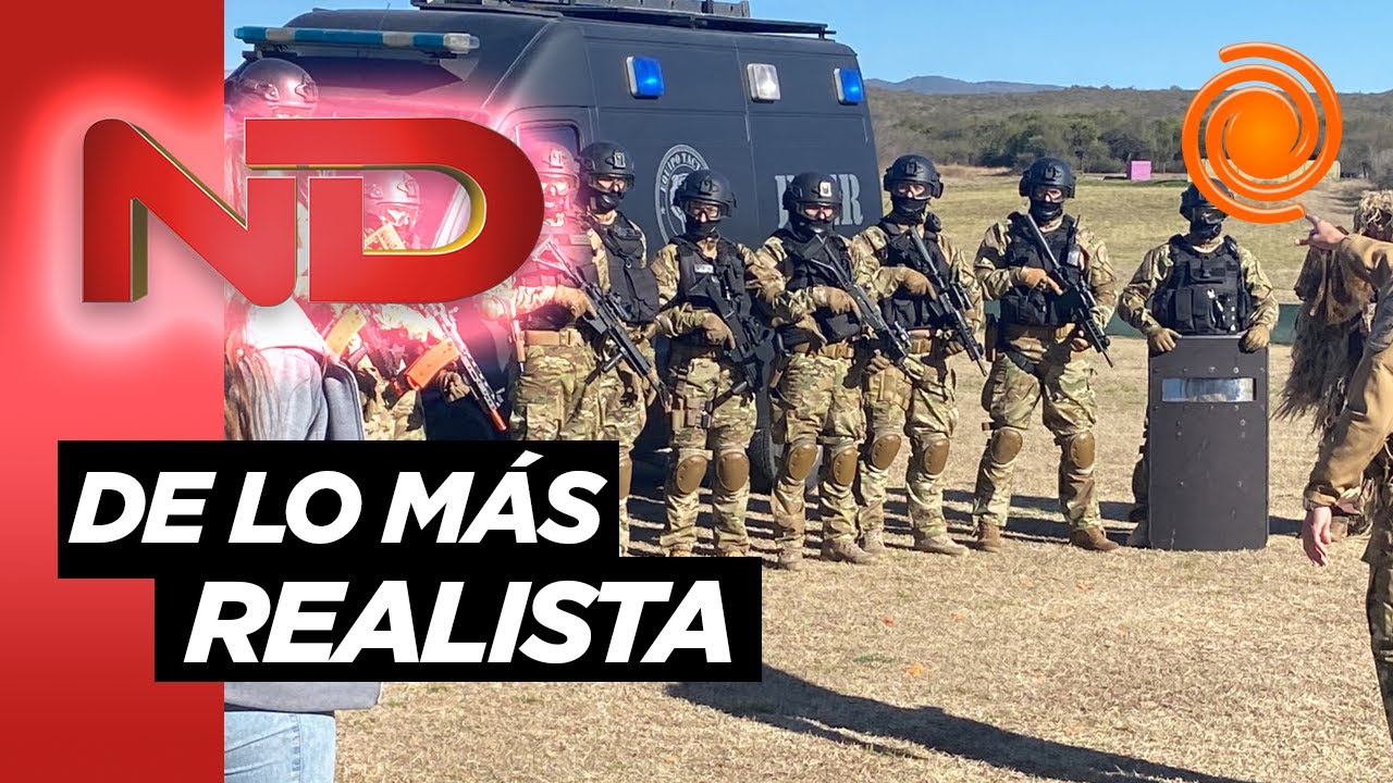 Simulacro en vivo: así actuaría la Policía de Córdoba con armas no letales
