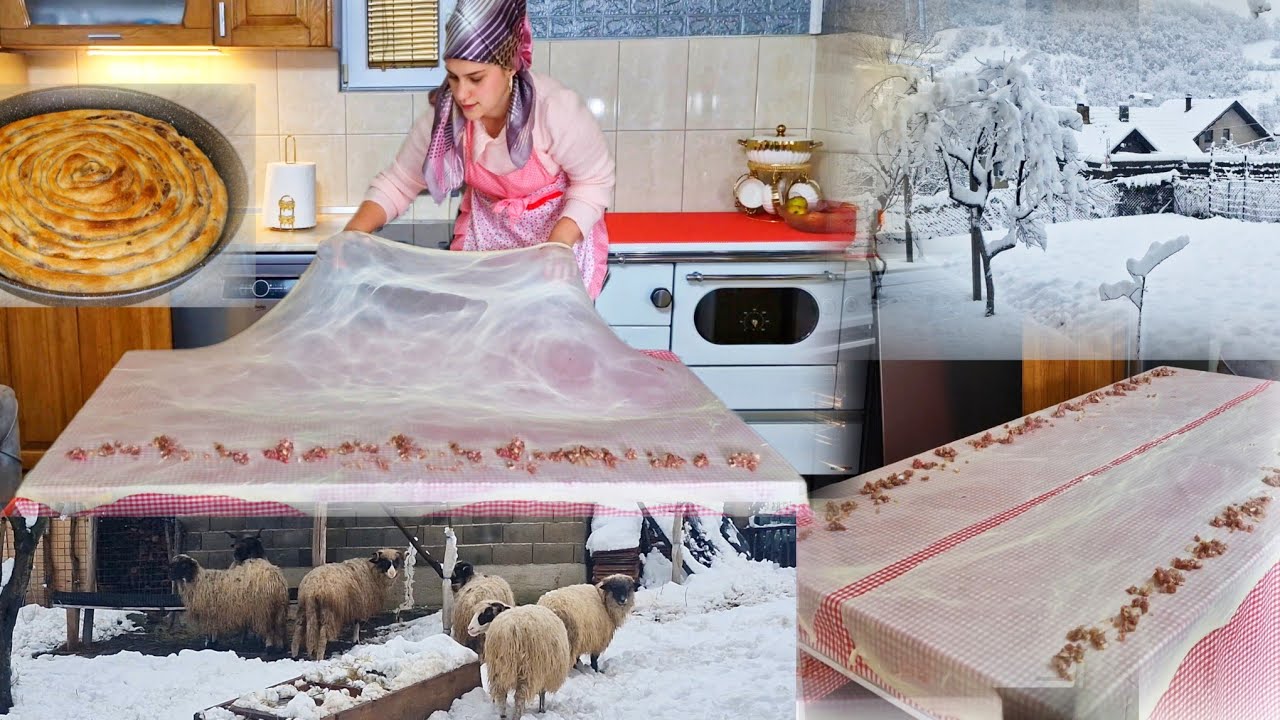 💥Pravimo domaći BUREK a napolju prava MEĆAVA počinje🌨