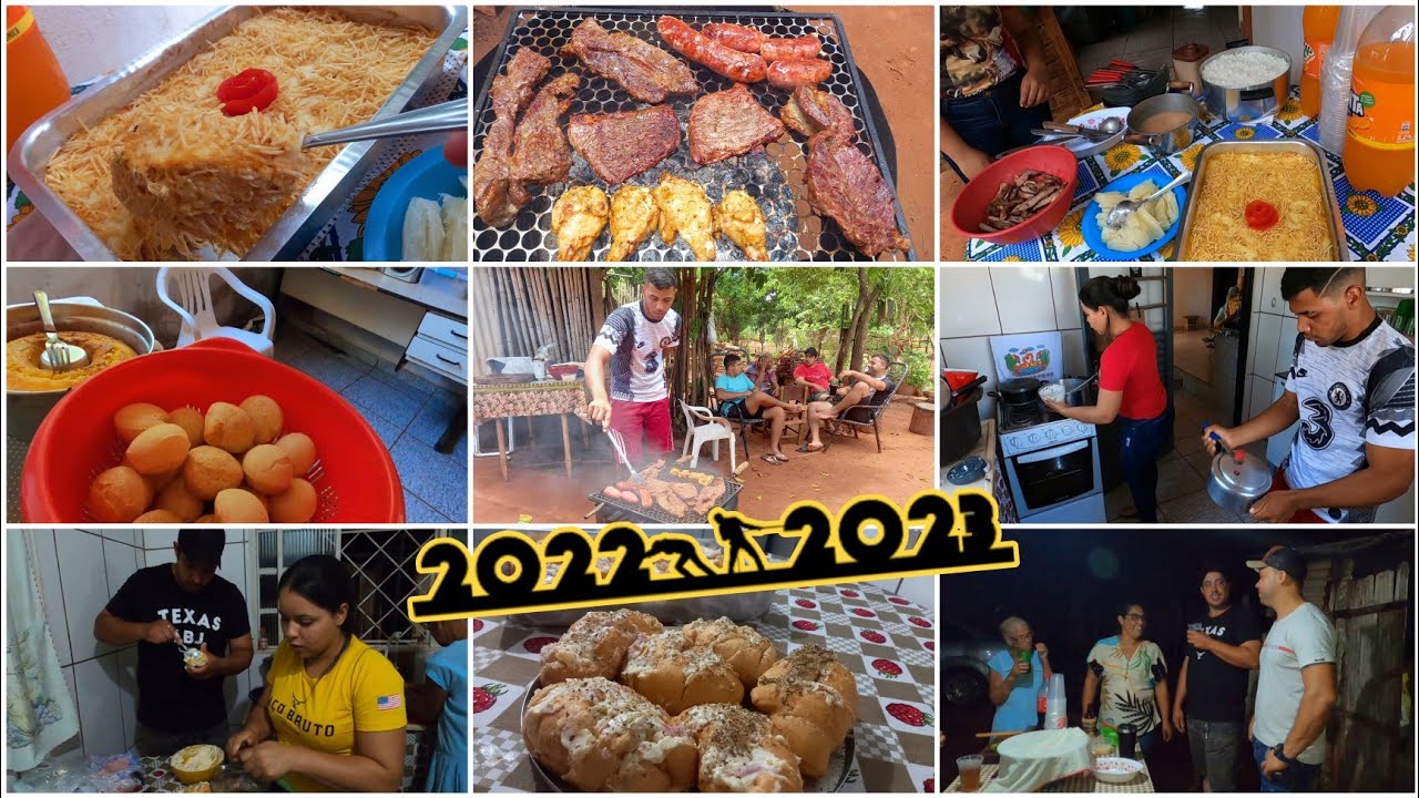 NOSSA VIRADA DE ANO E PRIMEIRO DIA DE 2023! CHURRASCO TOP| FRICASSE DE FRANGO NO ALMOÇO