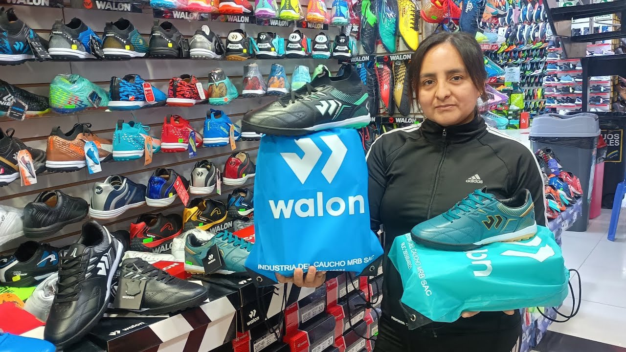 Distribuidora River's Sac: Zapatillas deportivas walon de cuero para Fútbol