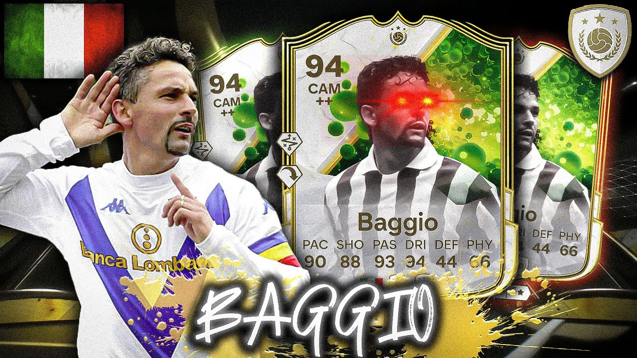 94 ICON BAGGIO DESERVES MORE ATTENTION! EAFC PLAYER REVIEW. EAFC 25 ULTIMATE TEAM