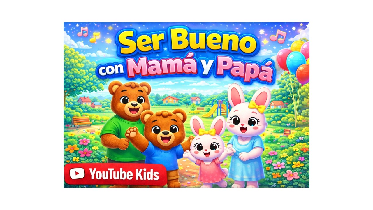 Ser Bueno con Mamá y Papá 👨‍👩‍👧‍👦🧸 | Canción Infantil de Valores | Marito y Luna | YouTube Kids.