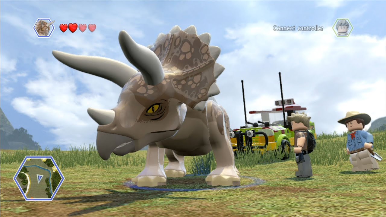 LEGO Jurassic World - Isla Nublar - Open World Free Roam Gameplay [HD]