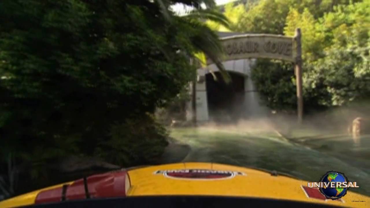 Jurassic Park The Ride (River Adventure) at Universal Studios Hollywood! Official Proshot in HD!