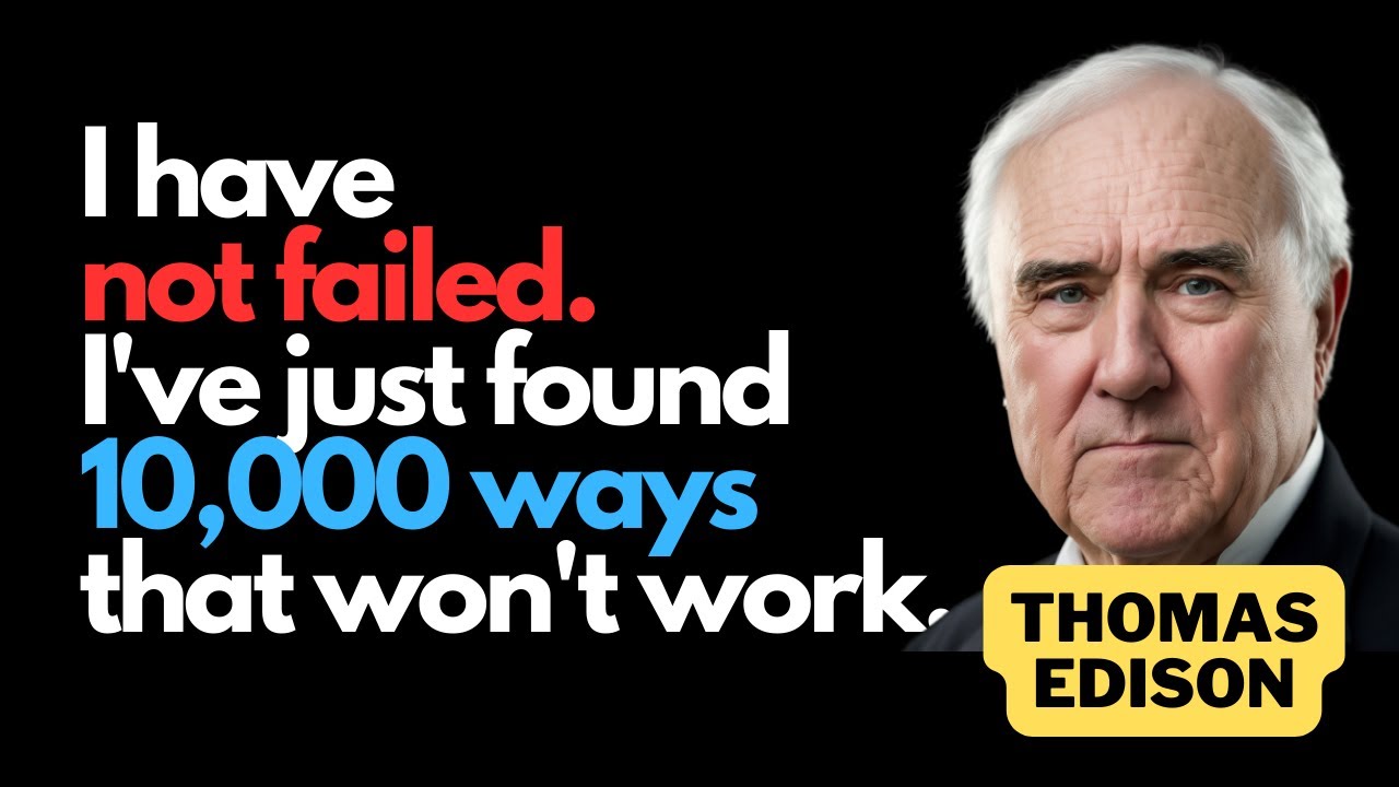 Thomas Edison Famous Motivational Inspirational Quotes: Sparking the Flame of Creativity