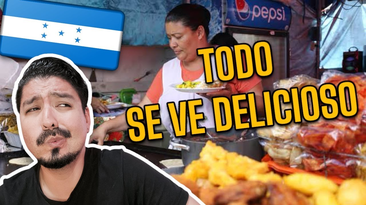 MEXICANO REACCIONA a COMIDA CALLEJERA en HONDURAS 🤤🇭🇳