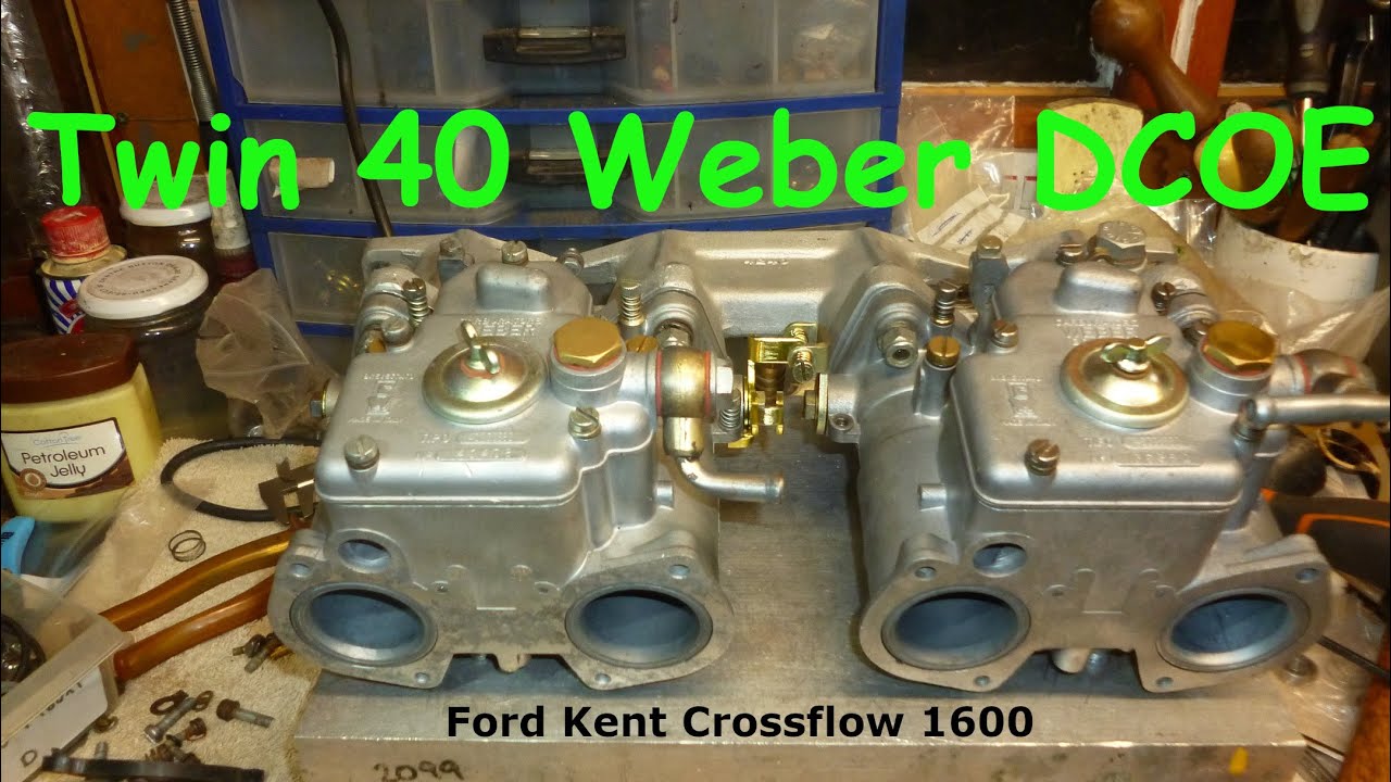 weber dcoe season Part 2. Twin Weber 40 DCOE setup on a for Ford Kent Crossflow 1600cc
