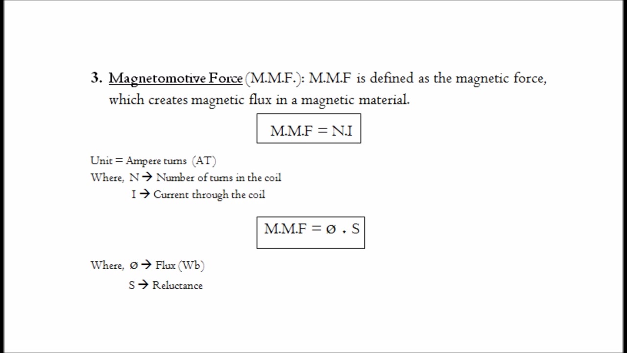 What is Magnetomotive Force (MMF)? | Electromagnetism | Basic Electrical Engineering | Rough Book