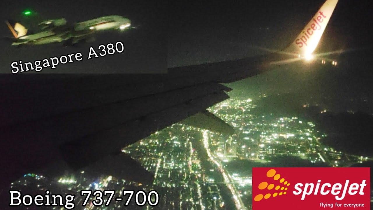 SpiceJet Boeing 737 landing at Mumbai International Airport| 10,000 ft to Touchdown 