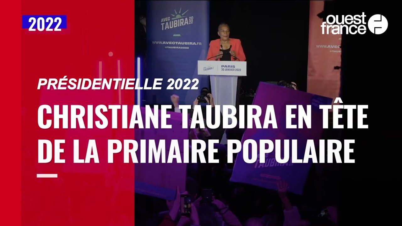 &laquo; Nous voulons une gauche unie &raquo; : Christiane Taubira arrive en t&ecirc;te de la primaire populaire