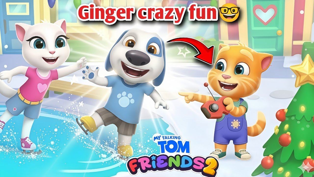 Ginger Goes CRAZY! 😂❄️ Funniest Winter Moment | My Talking Tom Friends 2”