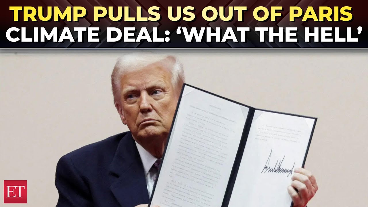 ‘What the hell are they…’: Trump exits Paris climate deal, stages dramatic executive order signing