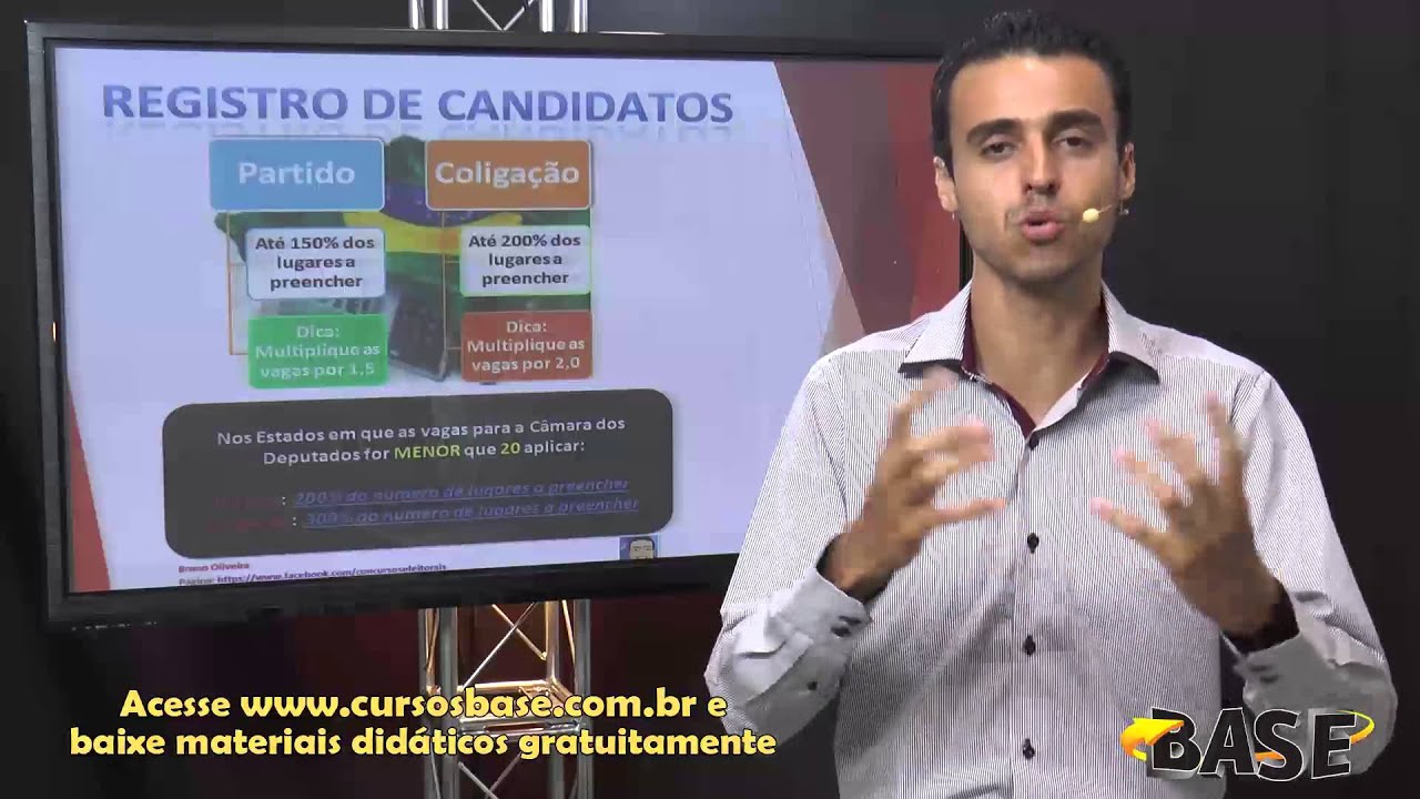 P&iacute;lulas de Direito Eleitoral 5 com Professor Bruno Oliveira