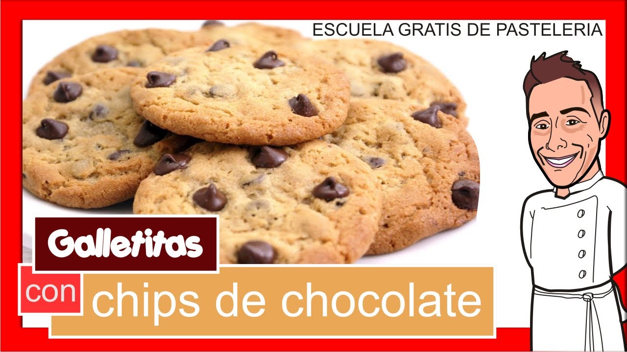 🍪 GALLETAS CON CHISPAS DE CHOCOLATE 🍪🍫🔺 LOS BARONI | CHOCOLATE CHIPS COOKIES curso pastelería online
