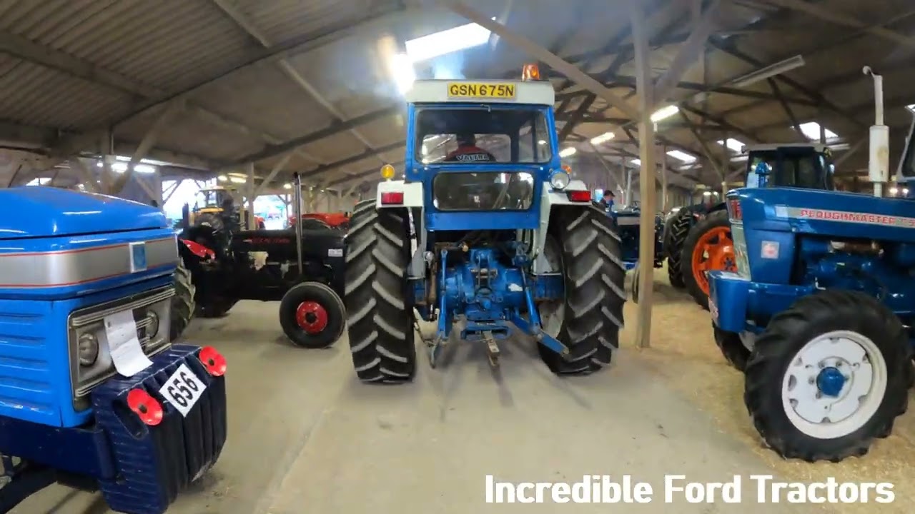 Ford Tractors Leaving The Newark Vintage Tractor & Heritage Show 2025