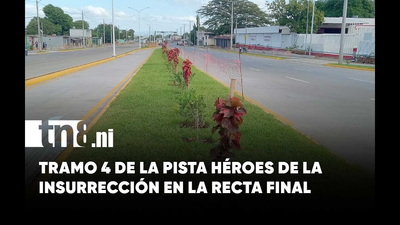 Tramo 4 de la pista Héroes de la Insurrección casi lista para su apertura
