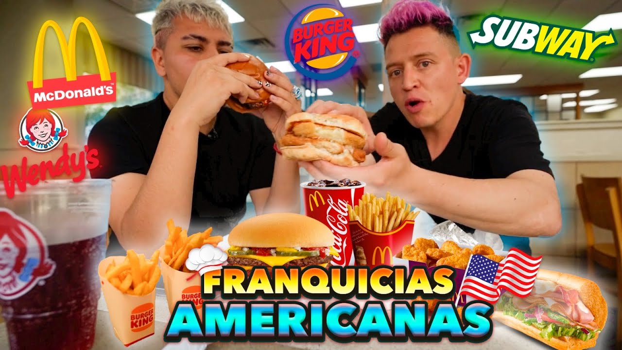 ¡Así es la COMIDA RÁPIDA de FRANQUICIAS en E.E.U.U!🍔¿Cambia Mucho? NO ESPERABA ENCONTRARME ESTO...