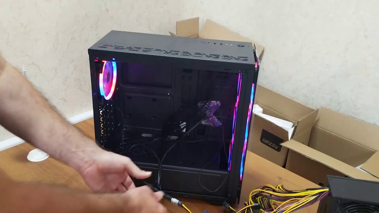 Инструкция по подключению  RGB вентиляторов корпусов GiNZZU .