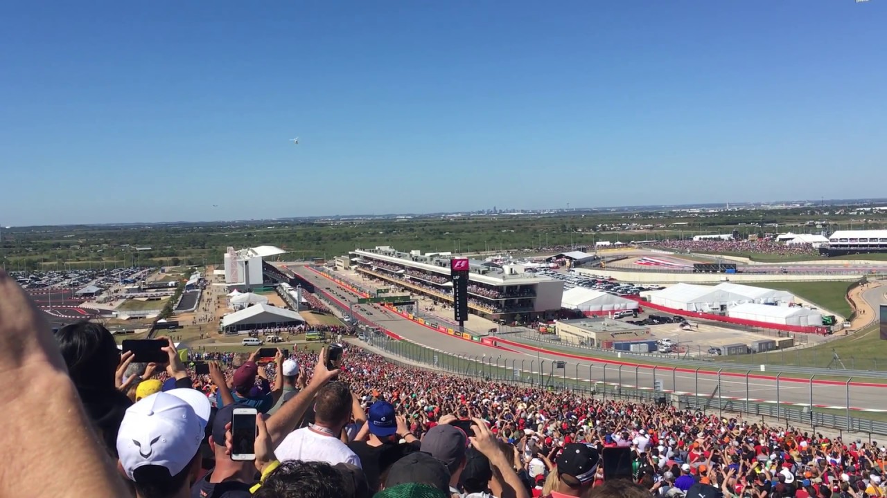 Formula 1 2017 COTA - Race Start - Turn 1