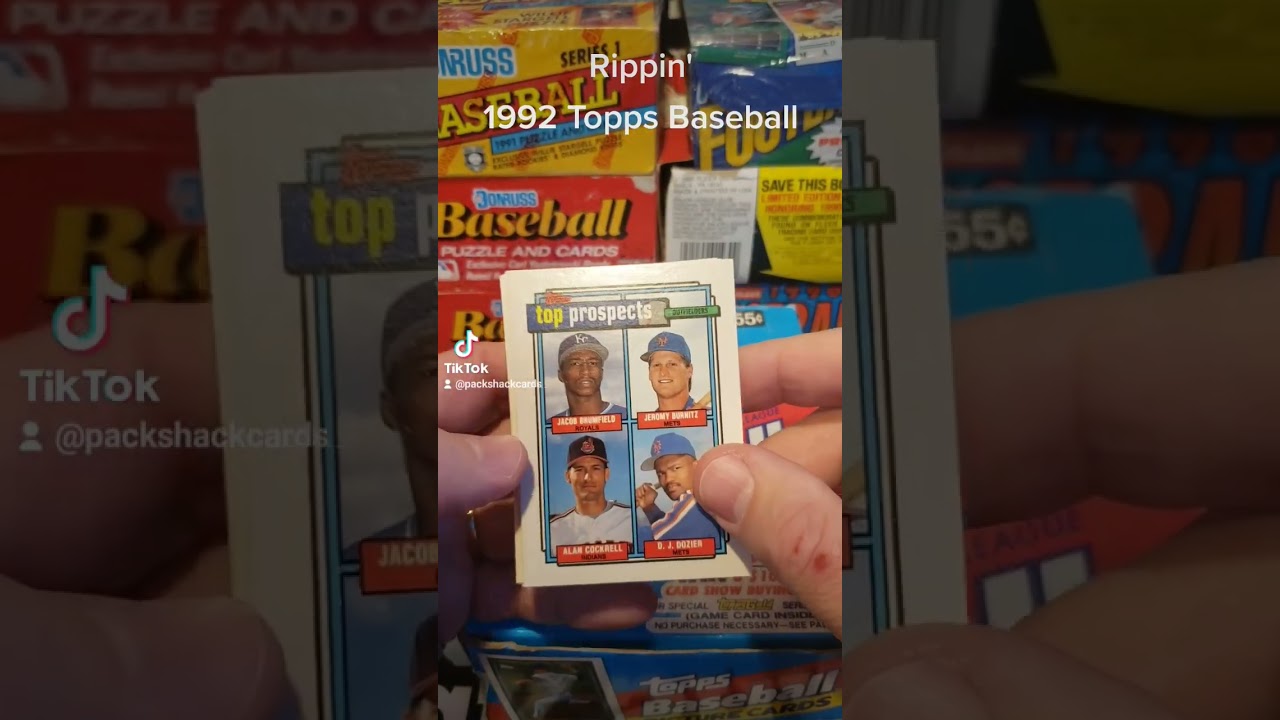 1992 Topps Baseball Rip