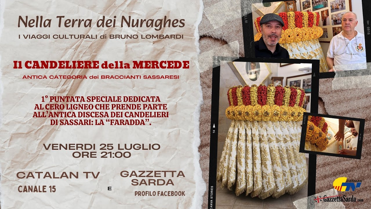 In VIAGGIO con l'autore per il CANDELIERE della MERCEDE degli antichi Braccianti sassaresi (punt 1).