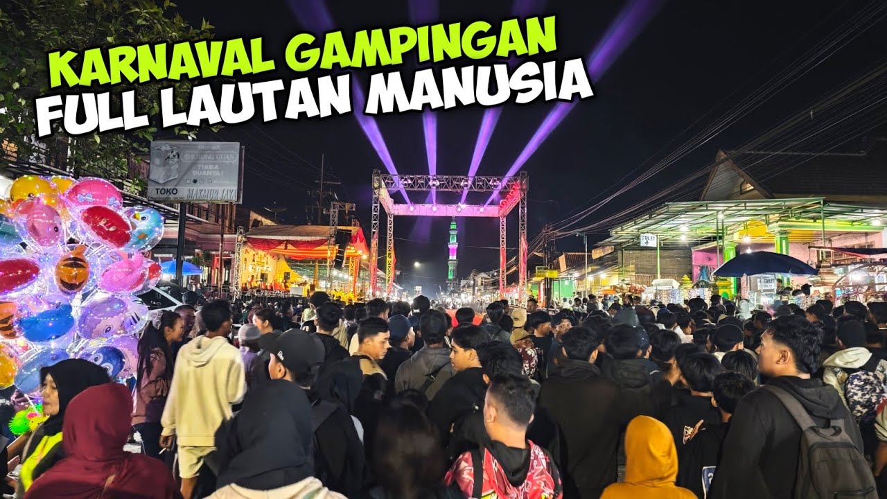 Situasi terkini..GAMPINGAN FULL LAUTAN MANUSIA