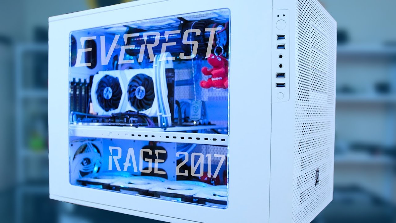 $2250 Hardline Custom Loop PC - Everest Timelapse Build - rAge 2017 MSI Display