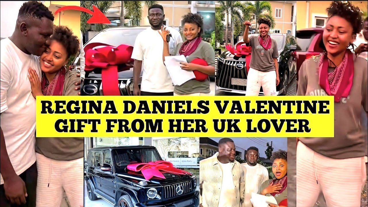 WOW REGINA DANIELS NEW BOYFRIEND SURPRISED HER ON SET WITH A LUXRY CAR WORTH MILLIONS ON VALS DAY