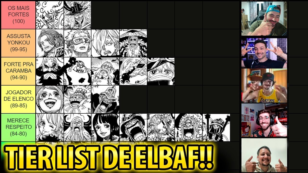 TIER LIST DE FORÇA EM ELBAF COMPROVADA PELO ODA!! Com MANGAQ, BRUNO BANDEIRA E MARCO!!!