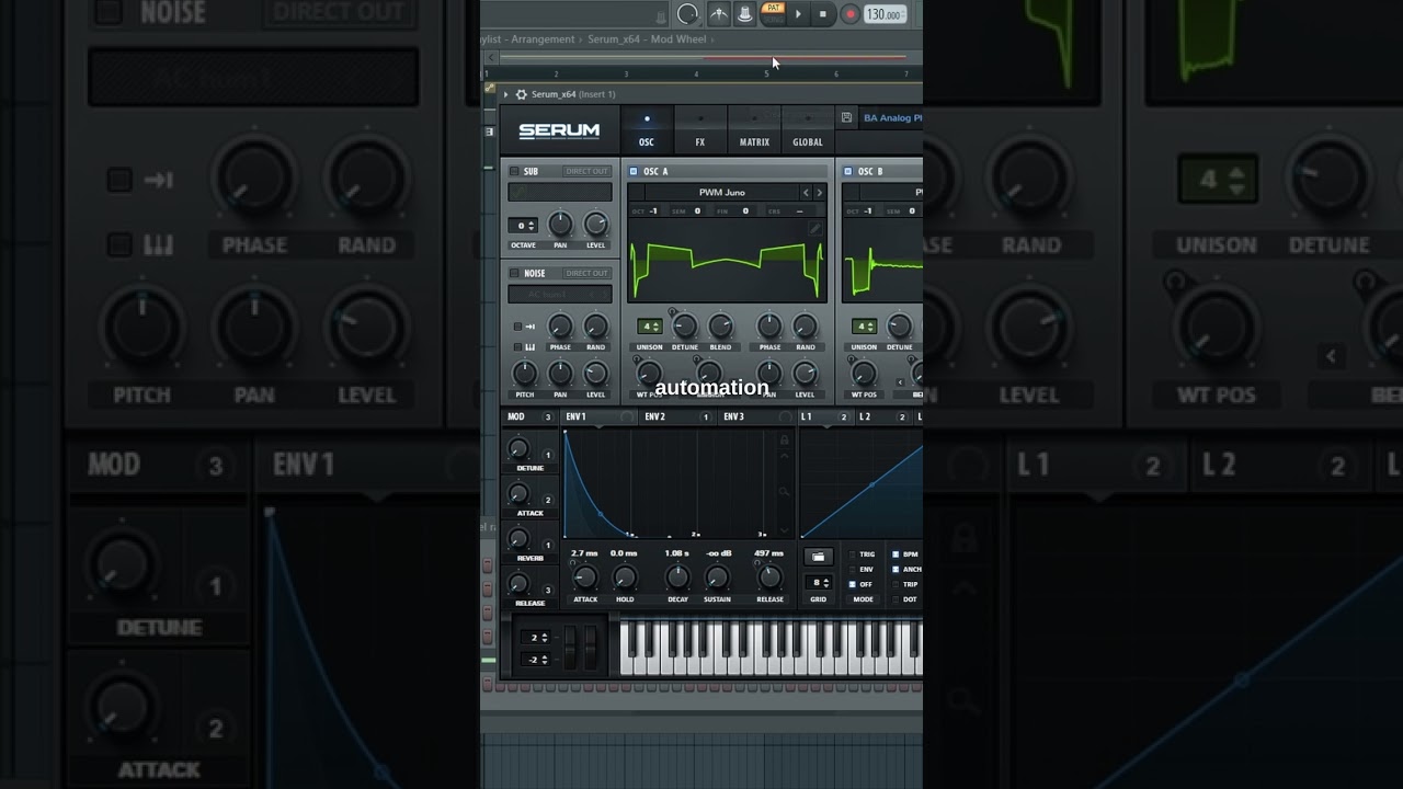 Break repetition with serum vst