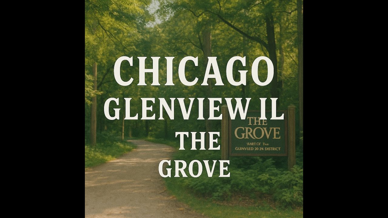 Driving Through Chicago POV I Glenview IL.  The Grove.