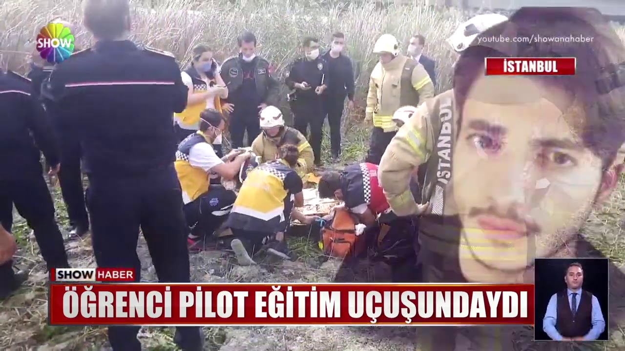 Eğitim uçağı araziye çakıldı