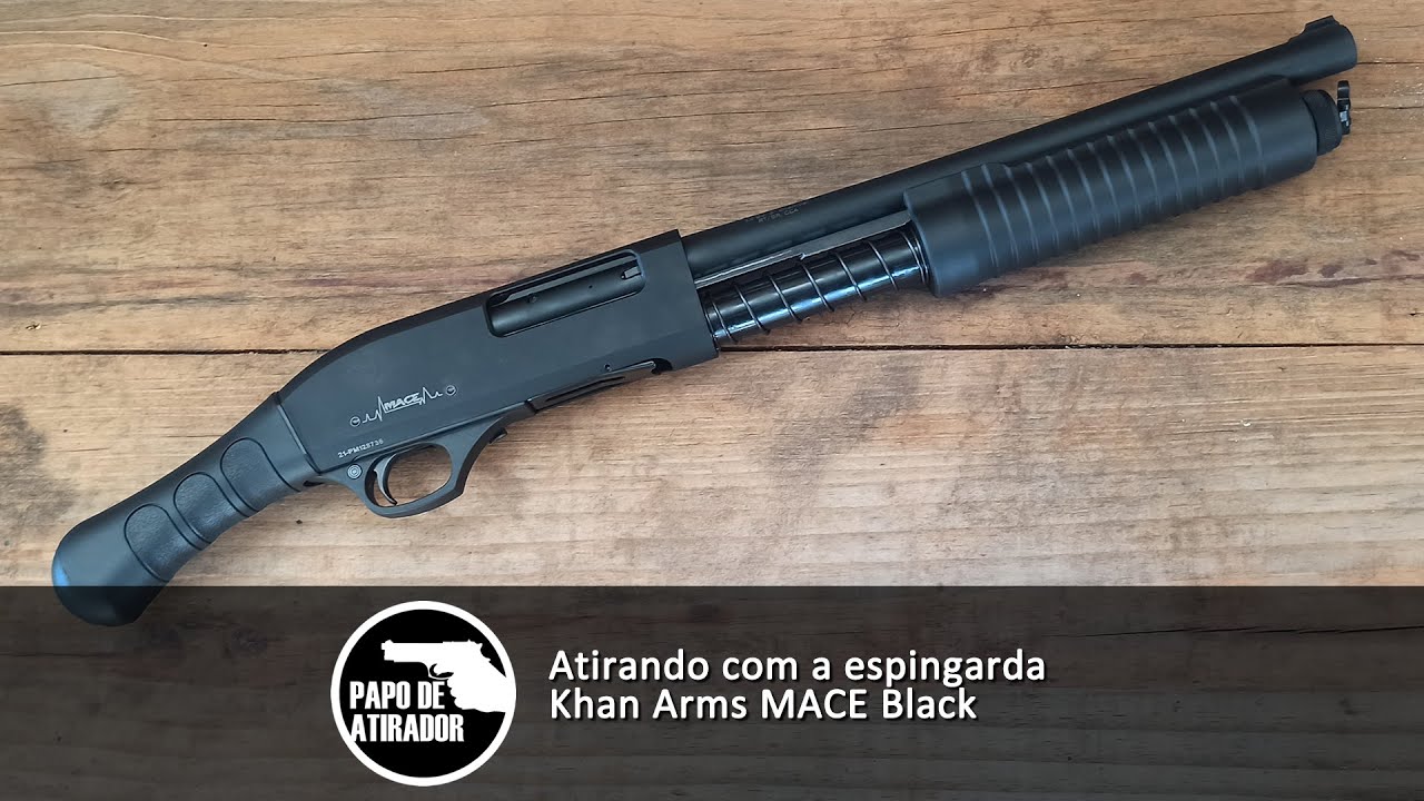 Atirando com a espingarda Khan Arms MACE Black 12 GA