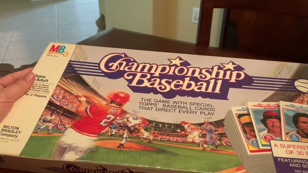 Unboxing: Championship Baseball game (Milton Bradley)