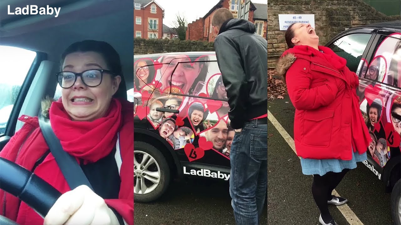 When mum gets dad's car wrapped for Valentines Day 🚗❤️