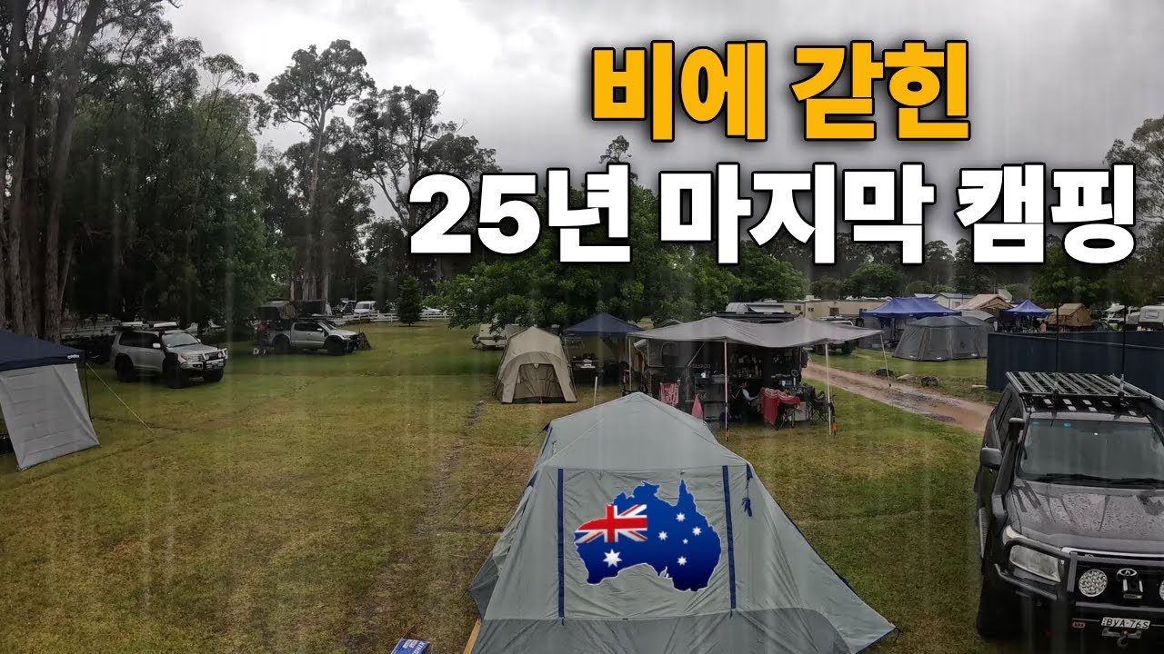 갇혀버린 25년 마지막 캠핑!🏕️ 아~~ 비 ☔️  [호주🇦🇺시드니 이야기 EP31]