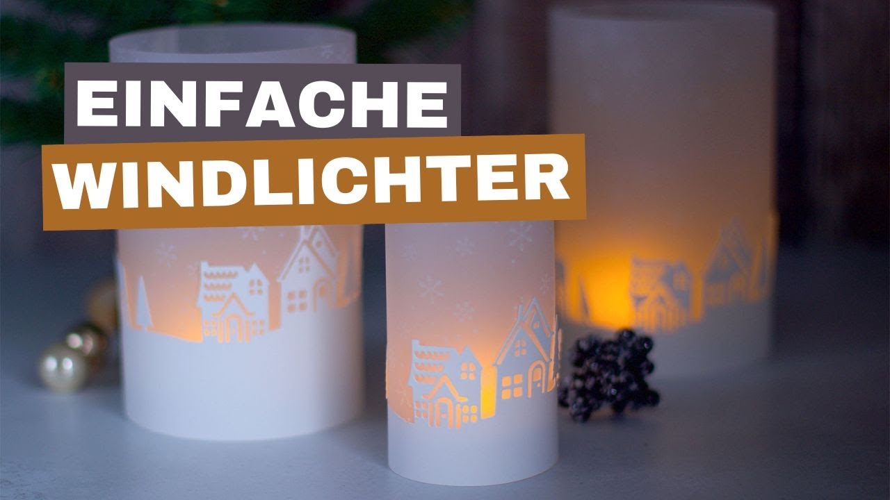Windlichter selber basteln f&uuml;r Weihnachten | Schnell gemacht | 4