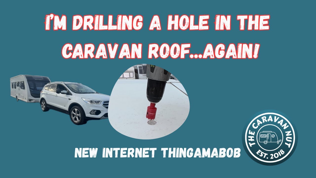 I'm drilling a hole in the caravan roof...again - Avtex AMR104x 