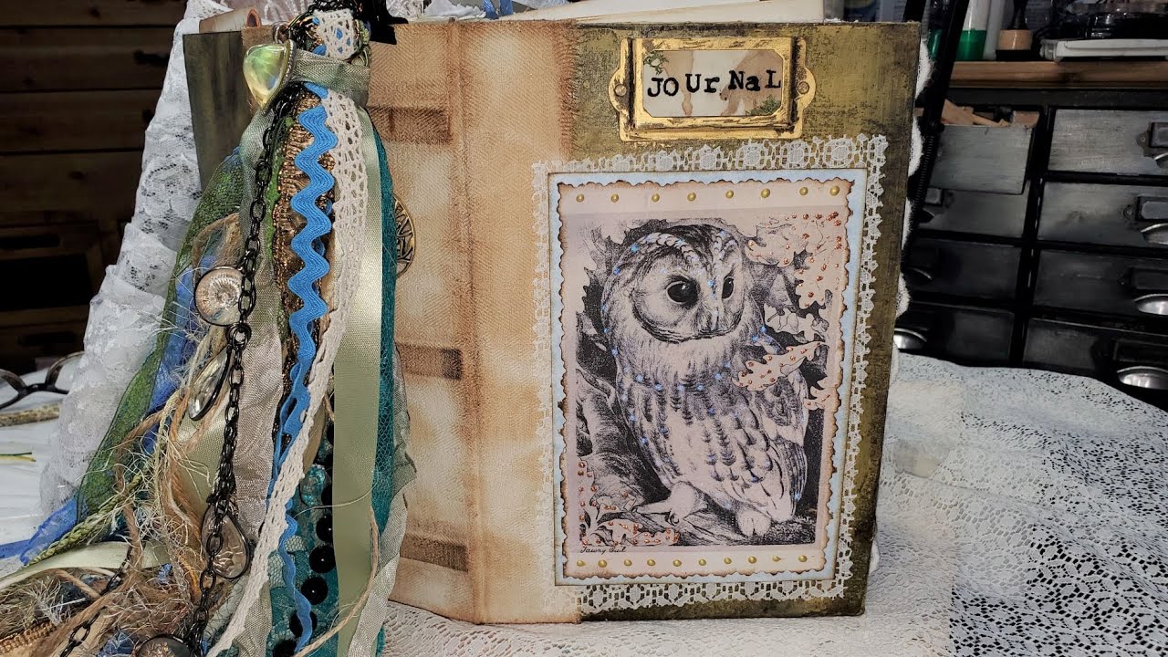 Nature Journal Complete Junk Journal Flip Through Woodland Journal Vintage Journal The Paper Outpost