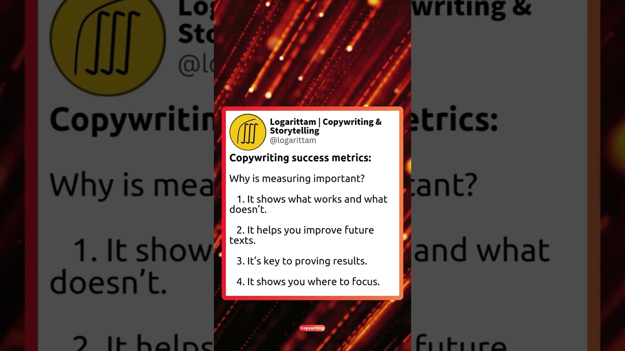 Copywriting success metrics