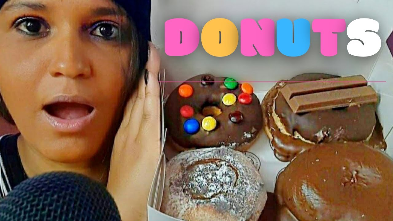 ASMR MUKBANG 🍩 COMENDO DONUTS 🍩